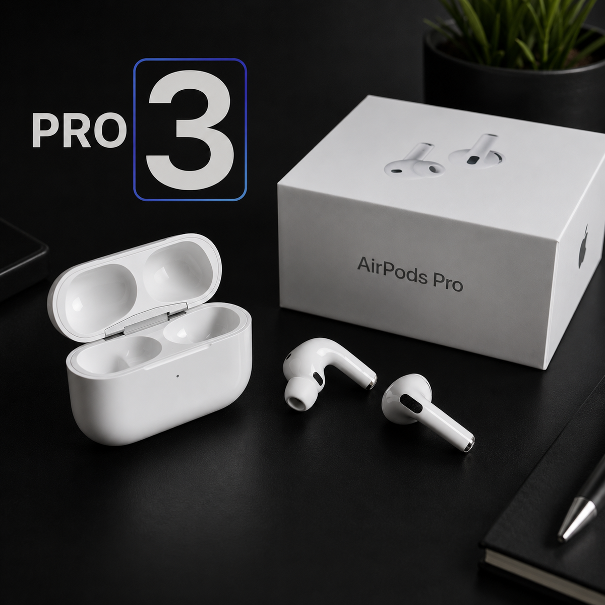 Apple AirPods 3 Wireless Earbuds, Bluetooth Headphones, with Active Noise Cancellation